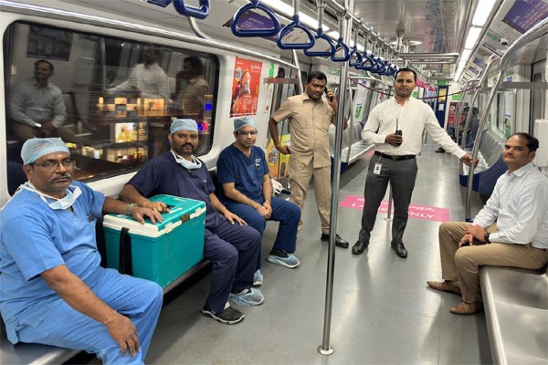 13 Kilometers in 13 Minutes: Hyderabad Metro Facilitates Heart Transport for Transplant Surgery
