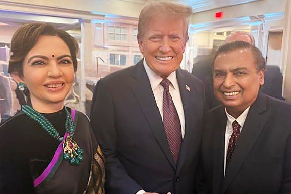 Mukesh Ambani and Nita Ambani Attend Donald Trump’s Private Dinner