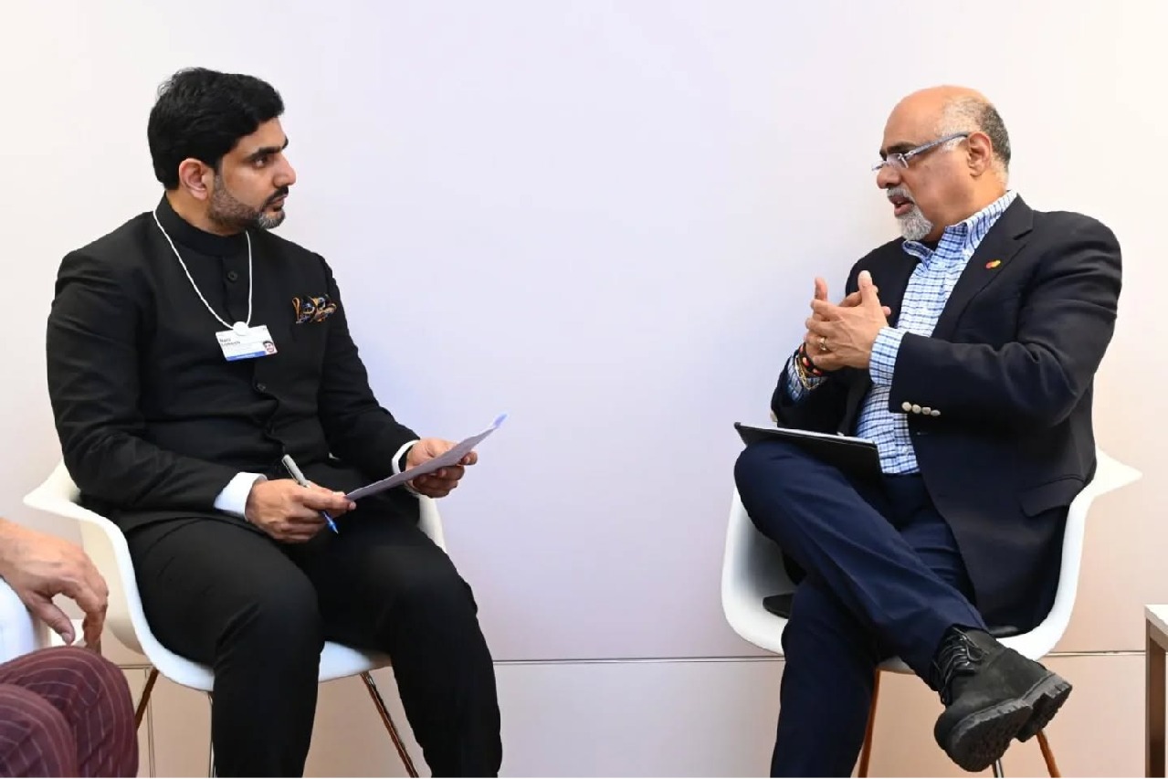 Nara Lokesh Explores IT Development Opportunities with MasterCard in Davos