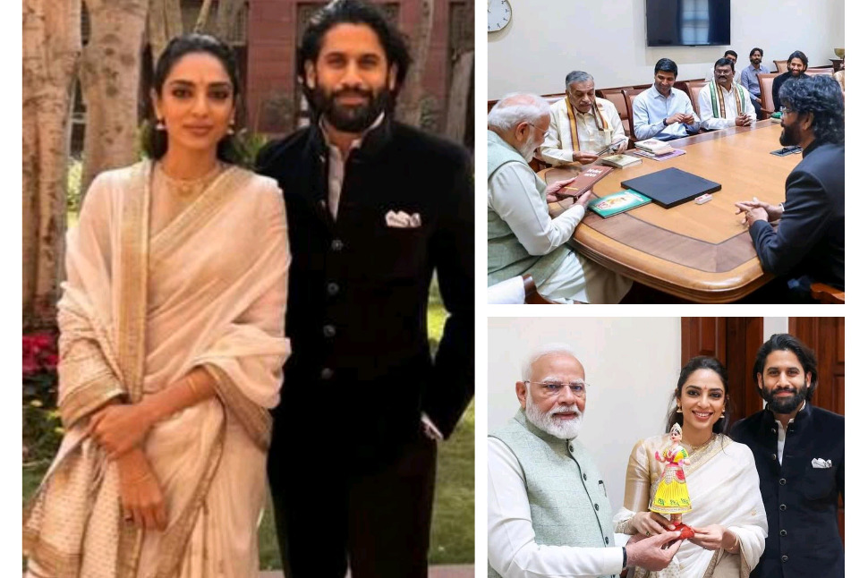 Sobhita Dhulipala gifts PM Narendra Modi a kondapalli bommala doll