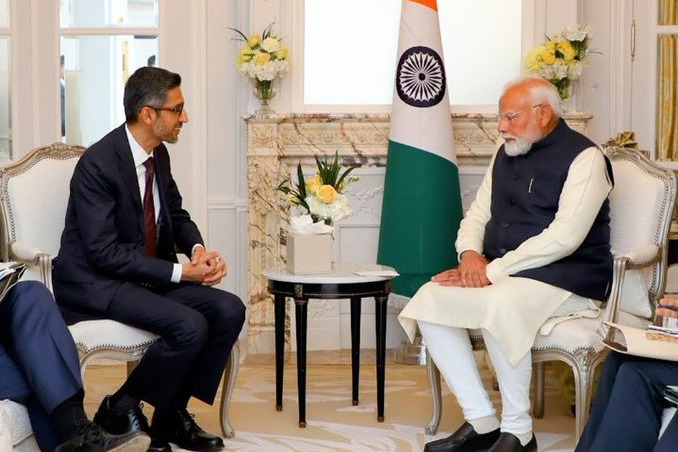 Google CEO Sundar Pichai 'delighted' to meet PM Modi, discusses "incredible" opportunities AI will bring to India
