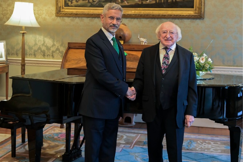EAM Jaishankar calls on Ireland President Michael Higgins, discusses role of culture in strengthening nationhood
