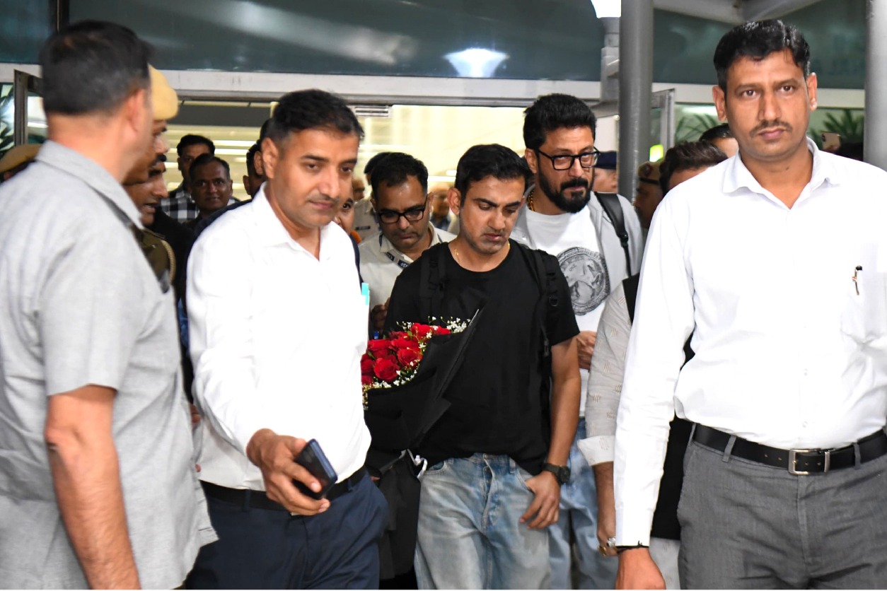 Gambhir reaches Delhi, Rohit lands in Mumbai after CT triumph