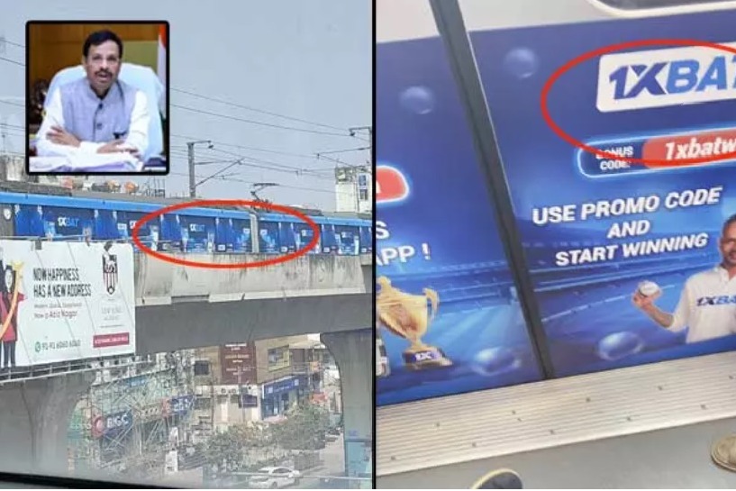 Netizens Criticize Betting App Advertisements in Hyderabad Metro