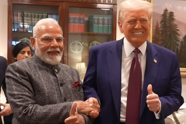 Trump shares PM Modi's 3-hr podcast on his social media platform