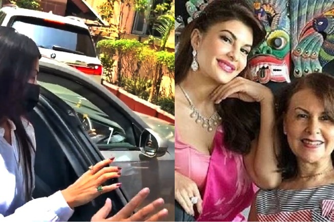 Jacqueline Fernandez performs the last rites of her mother