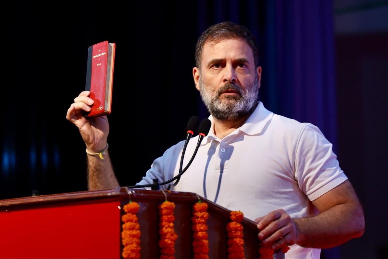 At Patna meet, Rahul Gandhi pushes for caste census, slams RSS-BJP