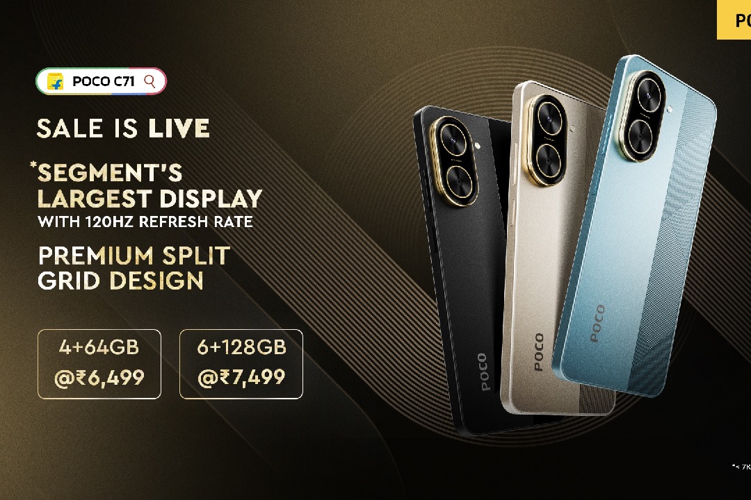 POCO C71 begins first sale on Flipkart for Rs 6,499