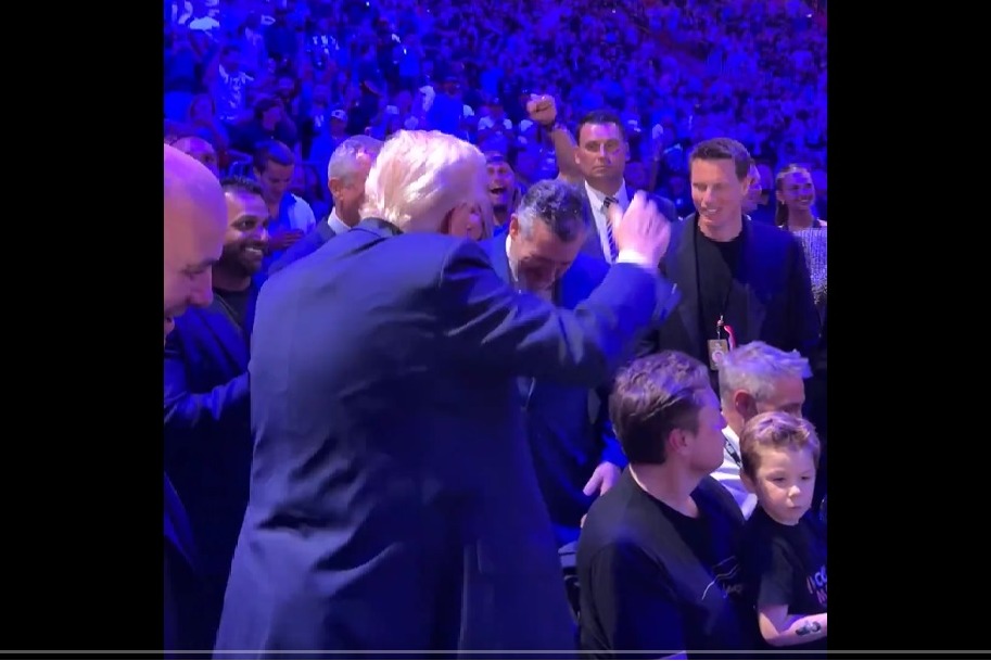 Viral Video Shows Donald Trump Dancing at UFC Event
