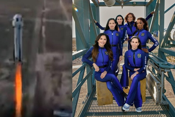 Katy Perry, all-female crew tour the edge of space with Blue Origin