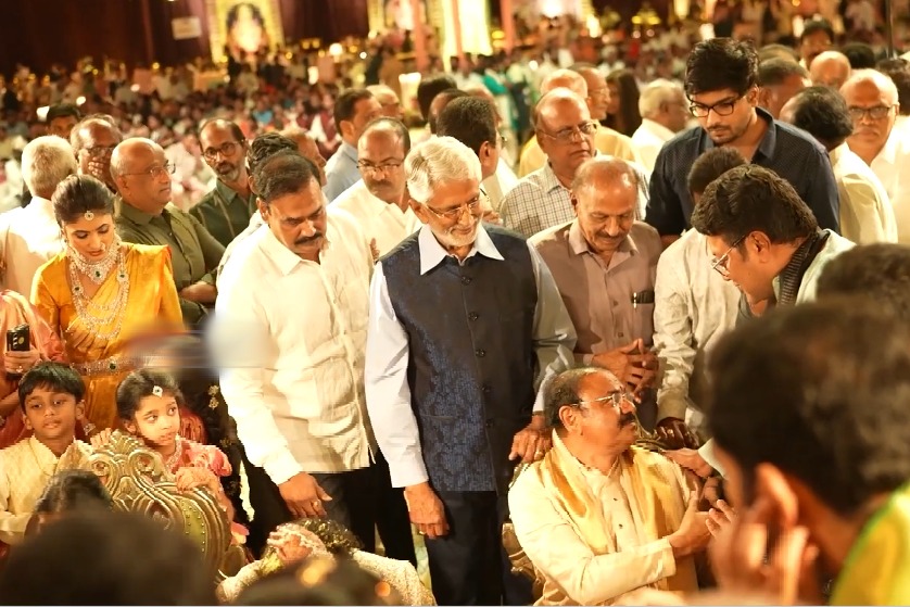 Tollywood Stars Shine at Film Financier Bangaru Babu’s Son’s Lavish Wedding