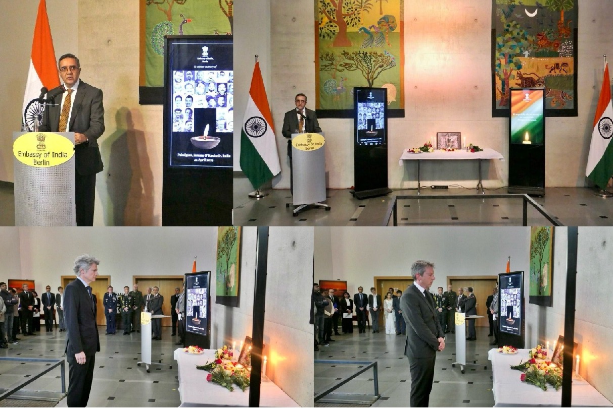 Indian Embassy in Berlin pays tribute to Pahalgam terror attack victims