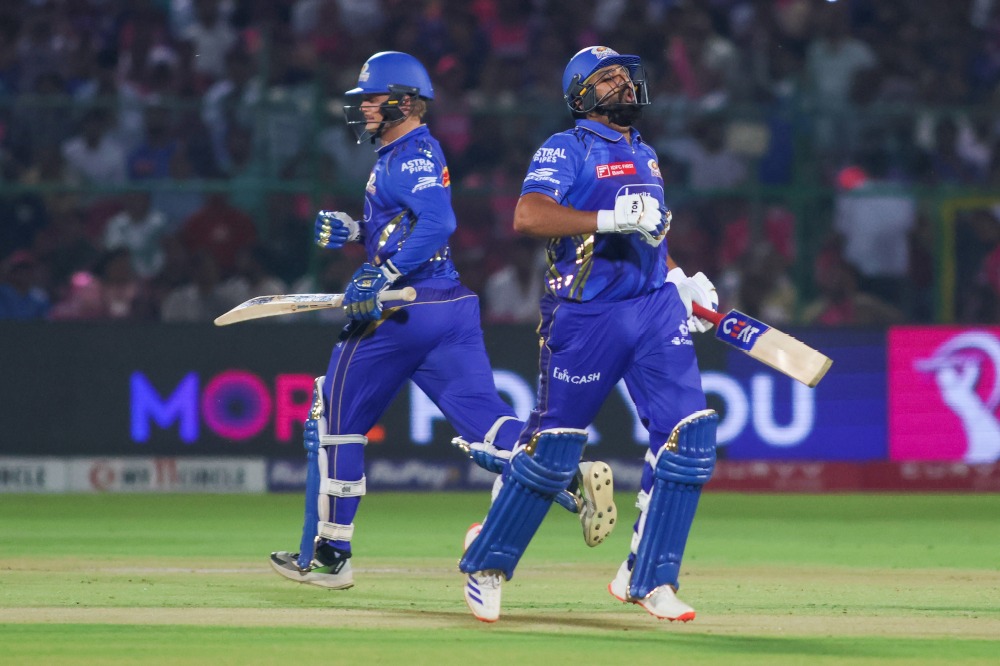 Mumbai Indians Post Huge Total Against Rajasthan Royals