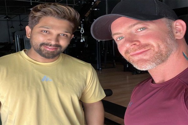 Allu Arjuns Next Movie Lloyd Stevens as Fitness Trainer