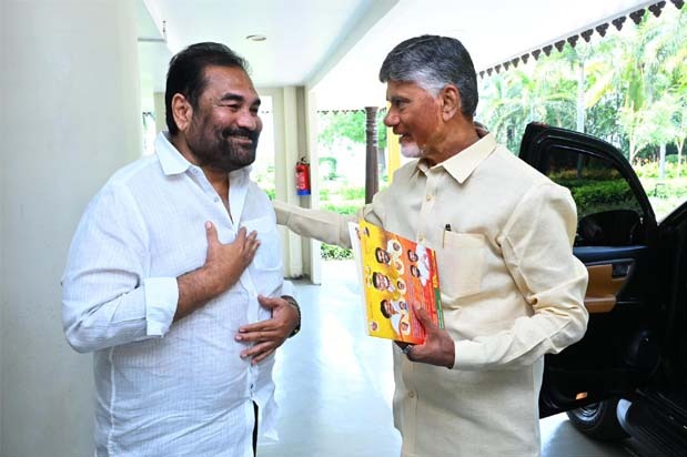 Chandrababu Naidu Lokesh Congratulate Nellore MLA Kotamreddy