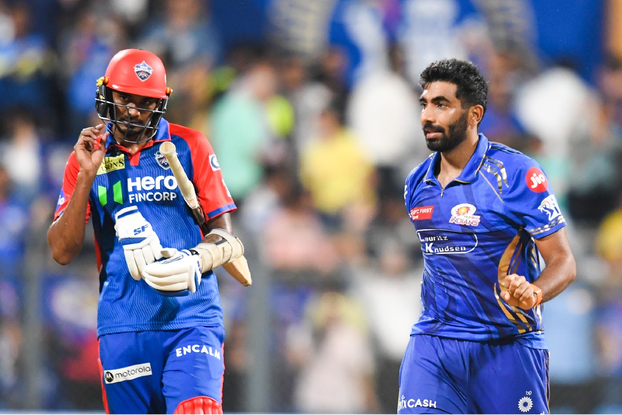 IPL 25: Santner, Bumrah, Surya star as MI storm into playoffs with a 59-run win over DC 
