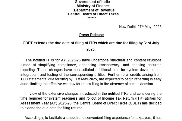ITR Returns: Key Decision by the Income Tax Department
