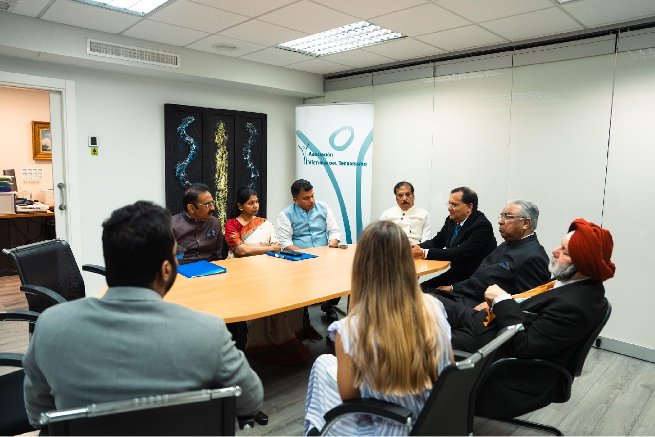In Spain, Indian delegation interacts with people directly affected by terrorism