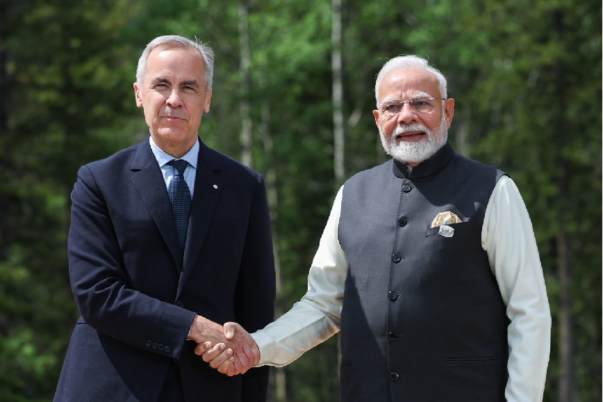 Canadian PM Mark Carney welcomes PM Narendra Modi for G7 summit