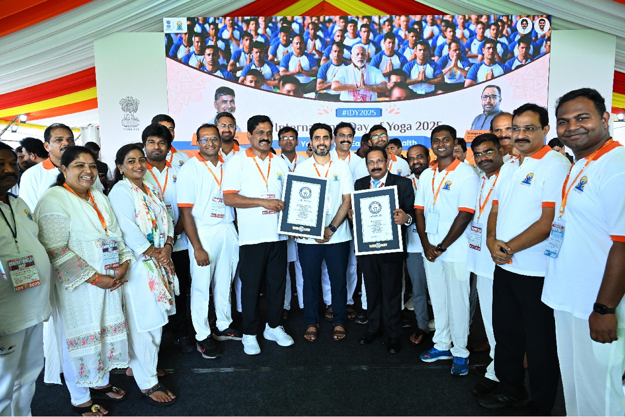 Vizag Yoga event sets new Guinness World Record