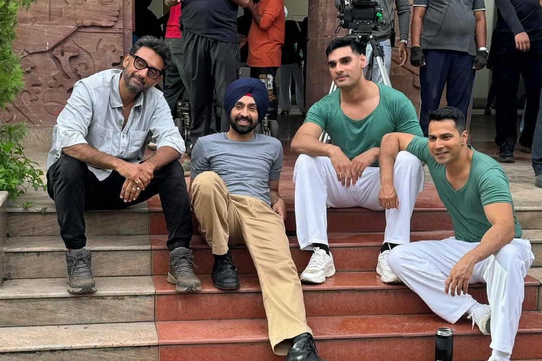Ahan Shetty wraps up a shooting schedule for ‘Border 2’ with his brothers Diljit Dosanjh and Varun Dhawan