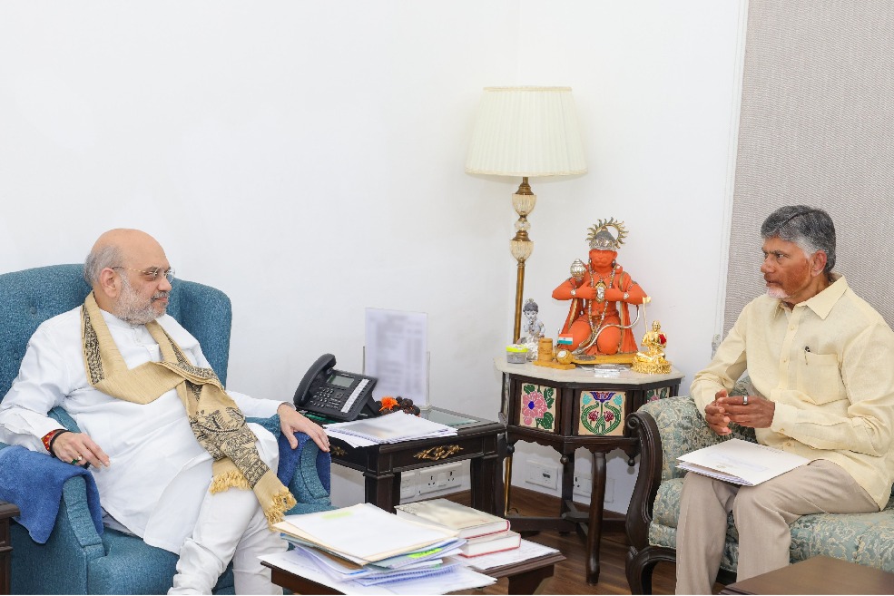 Andhra Pradesh CM meets Amit Shah, seeks more financial support