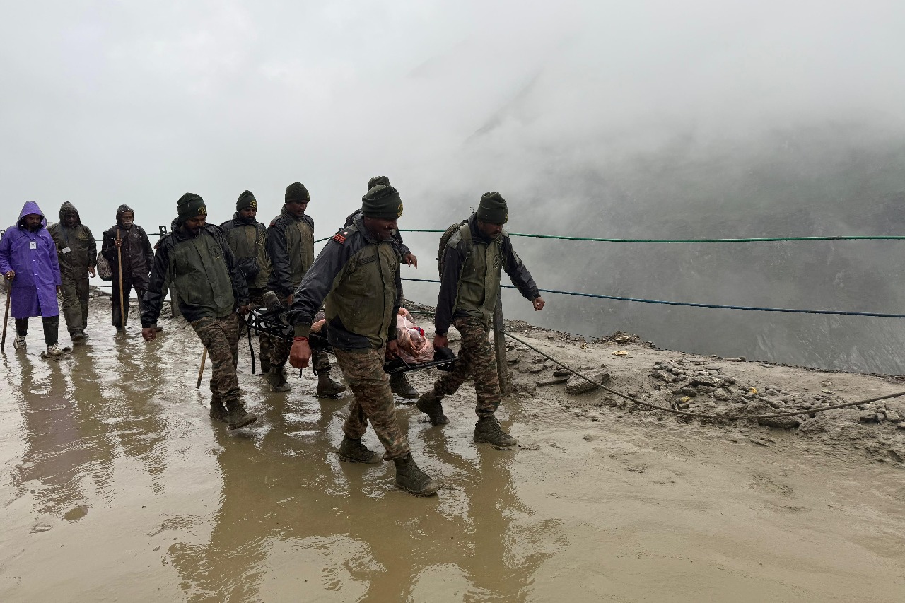 Indian Army rescues pilgrims stranded on Amarnath Yatra route in Kashmir due to landslide, heavy rain