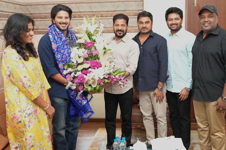 Dulquer Salmaan meets Telangana CM to thank him for the Gaddar Telangana State Film Award