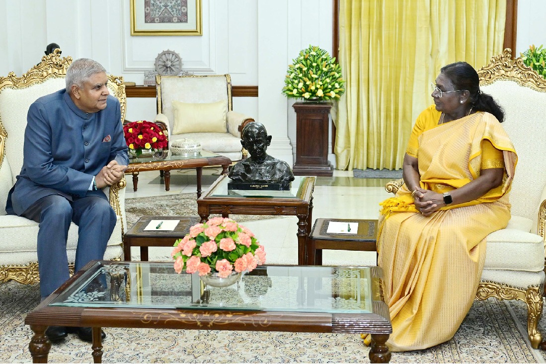 President Murmu accepts Jagdeep Dhankhar's resignation