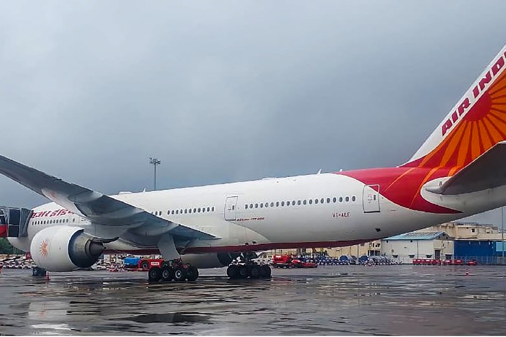 Air India Hong Kong flight’s power unit catches fire after landing at Delhi airport