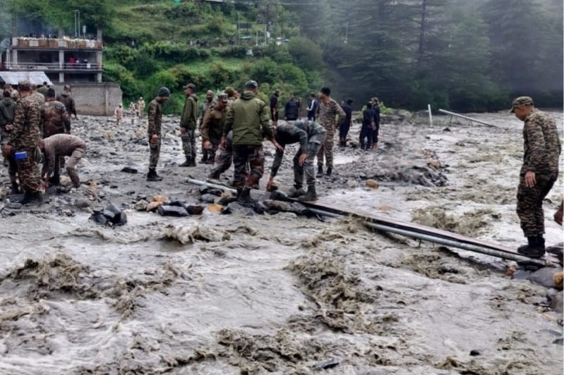Uttarakhand cloudburst: 50 civilians, JCO, 8 jawans still missing in Dharali