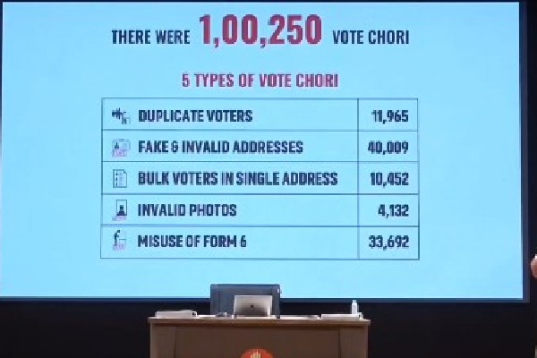 Over 1 lakh votes stolen in K'taka's Mahadevapura in 2024 LS polls; happening everywhere: LoP Gandhi