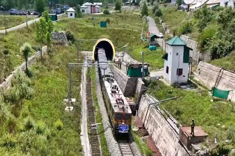 Historical milestone in Kashmir's goods transport as first freight train reaches Anantnag