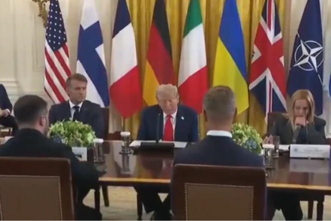 Trump pauses White House talks with European leaders to call Putin