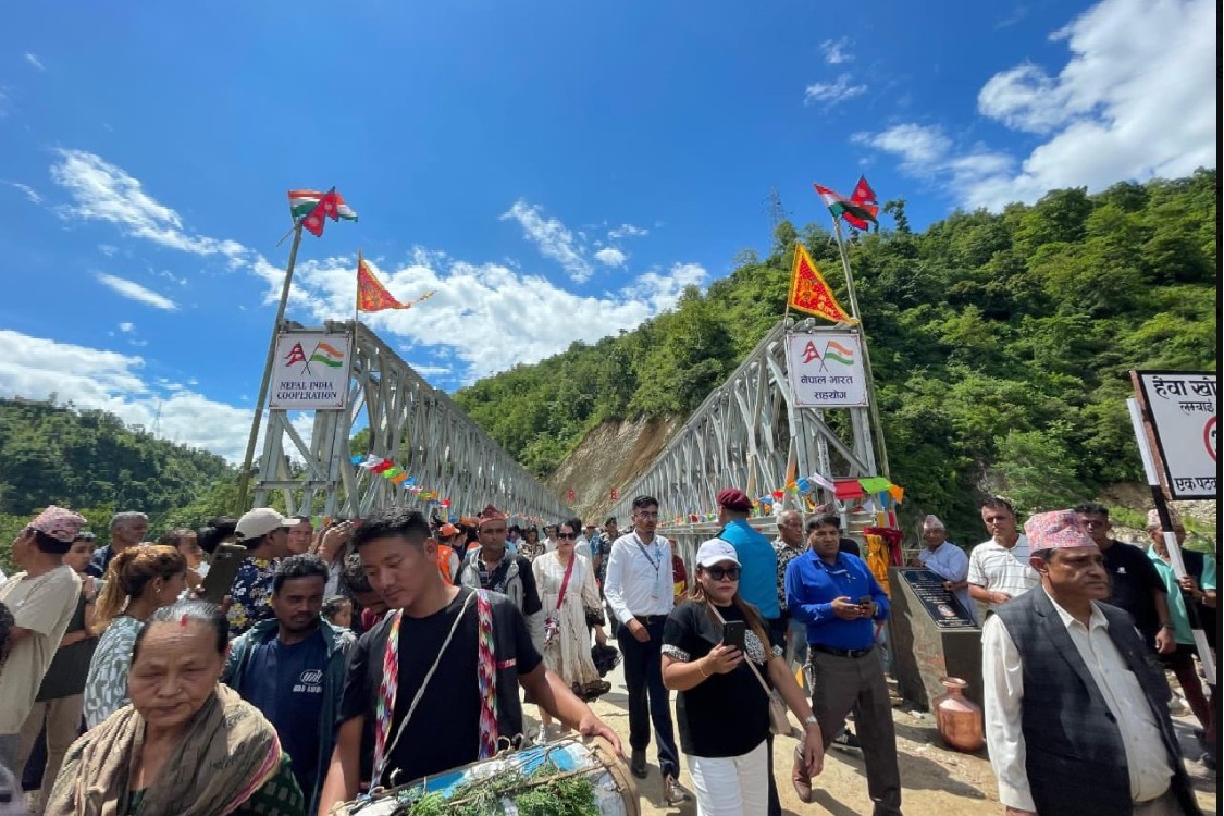 Nepal's longest modular bridge built with Indian assistance inaugurated in Panchthar