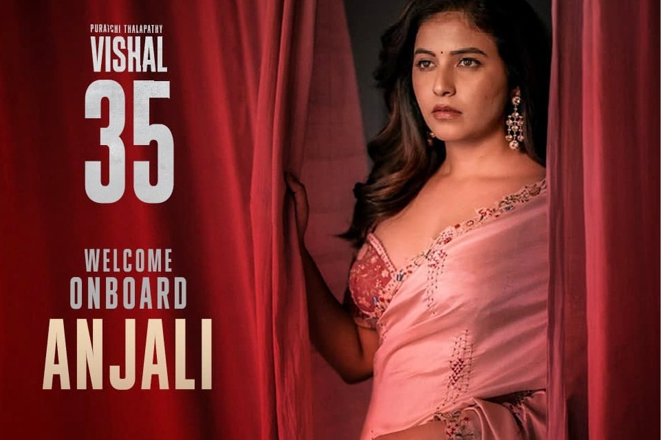 Actress Anjali comes onboard actor Vishal's film with director Ravi Arasu
