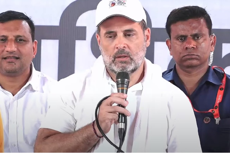 Rahul Gandhi targets ECI, says masses demanding check on ‘vote theft’