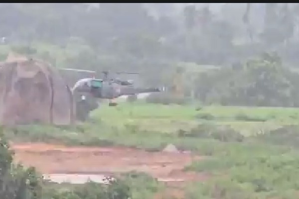 Two defence choppers rescue five men trapped in Telangana floods