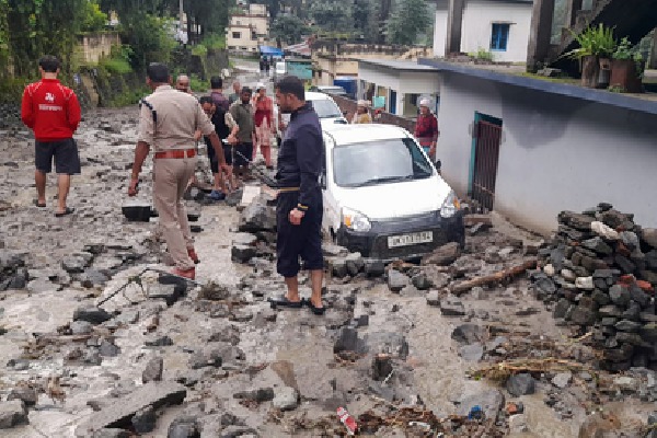 Two missing as cloudburst triggers havoc in Chamoli, rescue ops underway