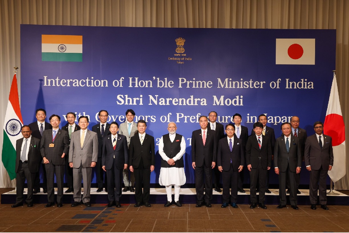 PM Modi meets Governors of 16 Japanese prefectures in Tokyo