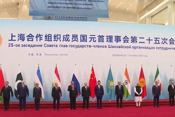 PM Modi joins SCO family photograph in China ahead of major summit