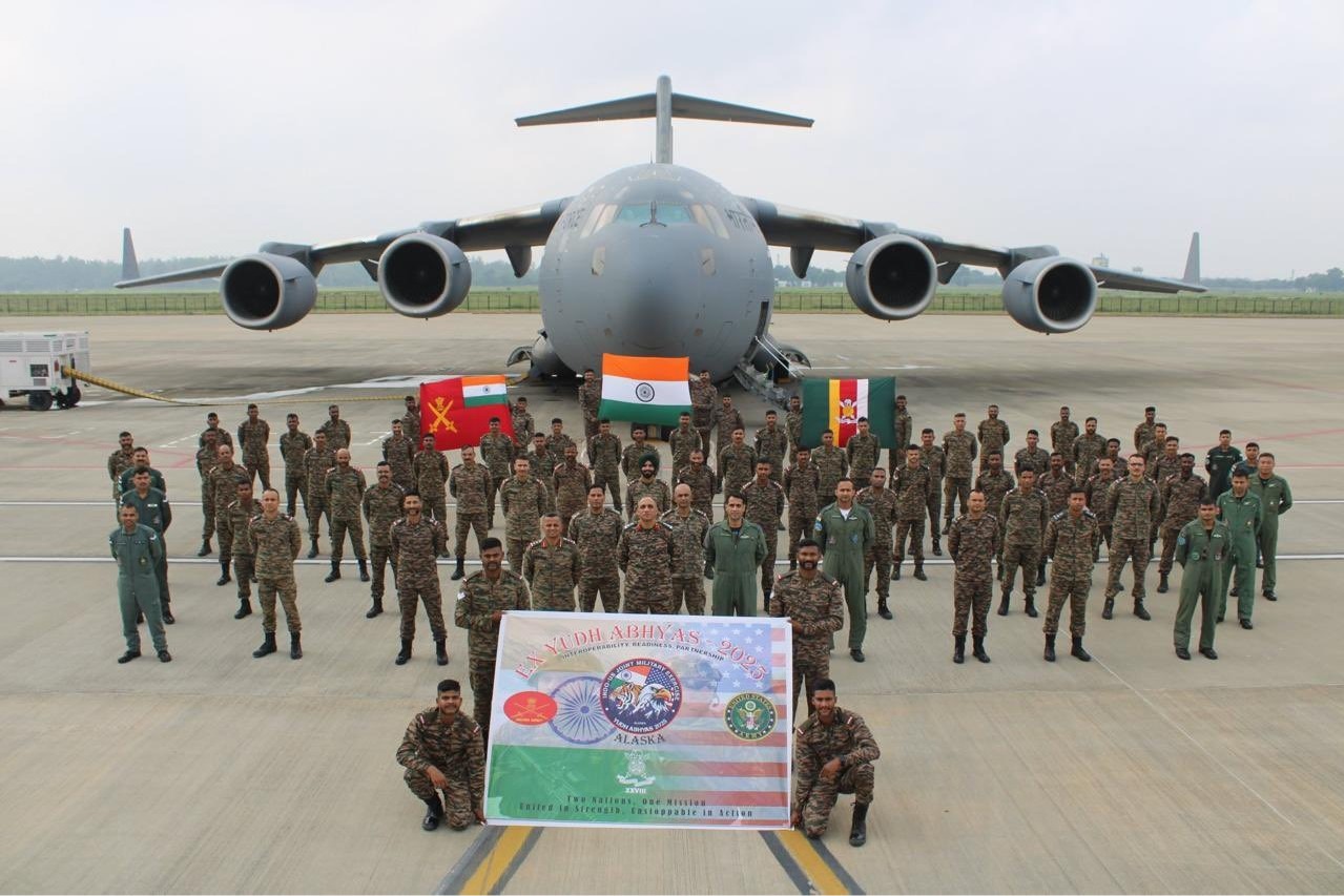 Indian Army arrives in US for 21st edition of 'Yudh Abhyas 2025'