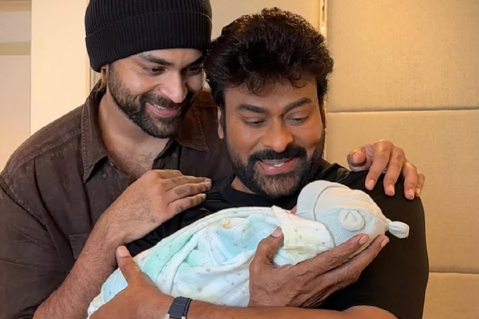 Chiranjeevi welcomes Varun Tej-Lavanya Tripathi's baby boy to the Konidela family