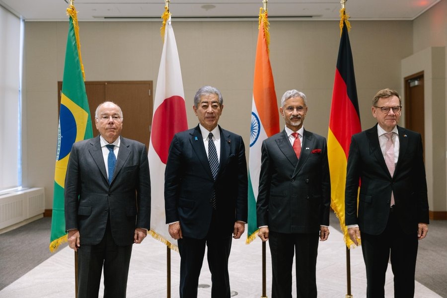 EAM Jaishankar joins G4 Foreign Ministers in New York, reaffirms call for UN reforms