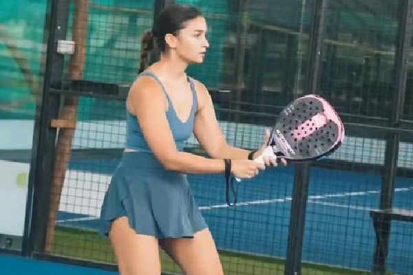 Alia Bhatt shows her obsession with new padel sport