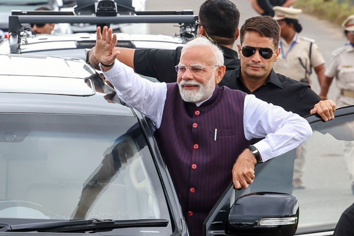 Japanese sumo wrestler Jokoryu Takayuki performs Shiomaki ritual, wishes PM Modi on his 75th birthday