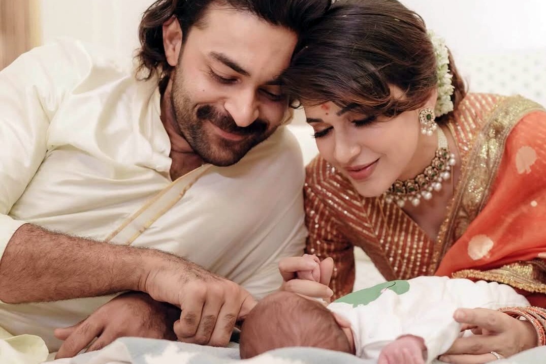 Actors Varun Tej, Lavanya Tripathi name their son Vaayuv Tej Konidela