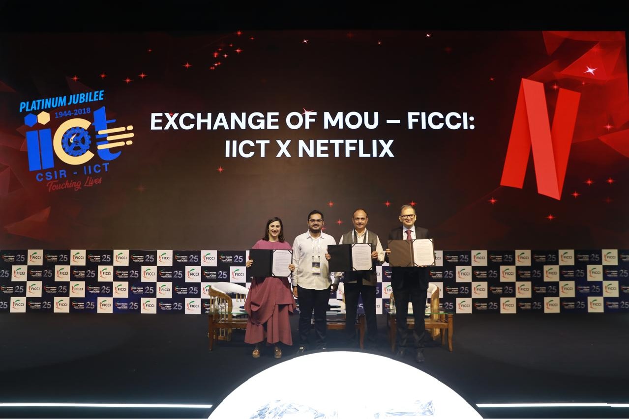 Government of India's IICT joins hands with Netflix & FICCI to support India’s creative Tech talent