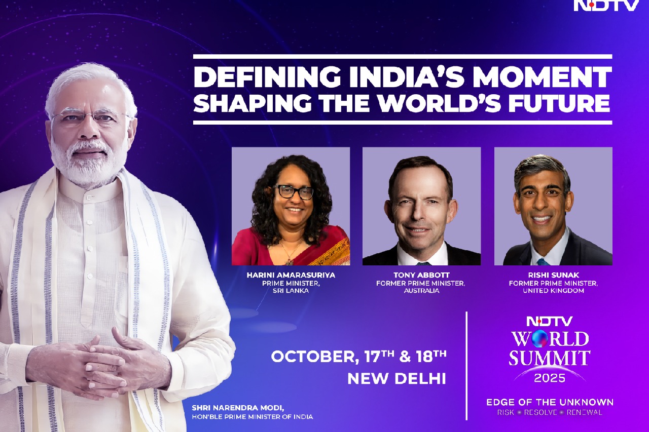 Two serving PMs, 2 ex-PMs to headline NDTV World Summit 2025: PM Modi, Sri Lankan PM Amarasuriya, Rishi Sunak, Tony Abbott to attend