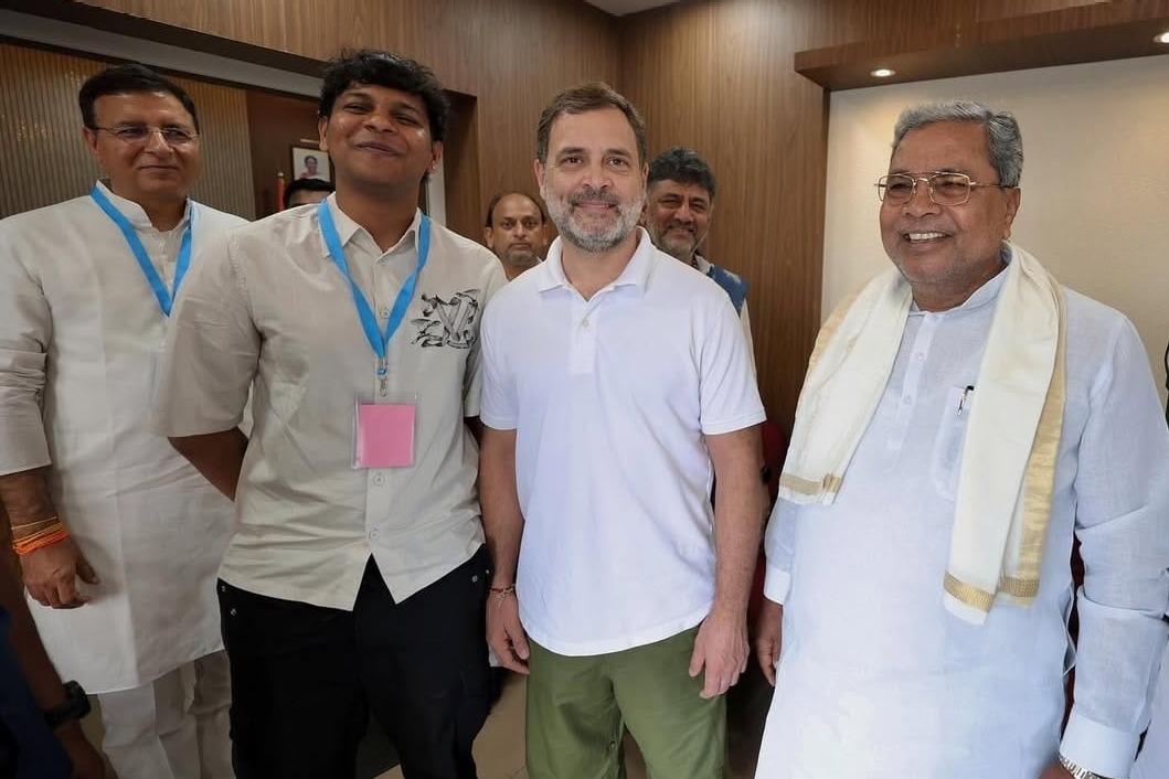 K'taka CM's grandson shares pics with Rahul Gandhi; rumours of political debut emerge